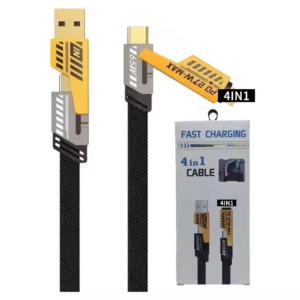 Cabo Usb 4 Em 1 - 65w Para Todos Os iPhone E Android Tipo C Carregador Super Turbo